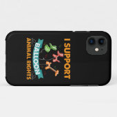 私はバルーンアニマル権利おもしろい誕生日Gifをサポート Case-Mate iPhoneケース (裏面(横))