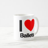 私はバレエが大好きだ コーヒーマグカップ (正面右)