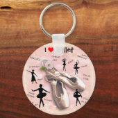 私はバレエが大好き キーホルダー (正面)