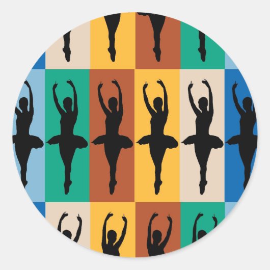 私はバレエが大好き ラウンドシール (正面)