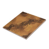 私はバレルレースに住んでいる – ロデオイベントスクエア タイル (側面)