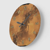 私はバレルレースに住んでいる – ロデオイベント大時計 ラージ壁時計 (傾斜)