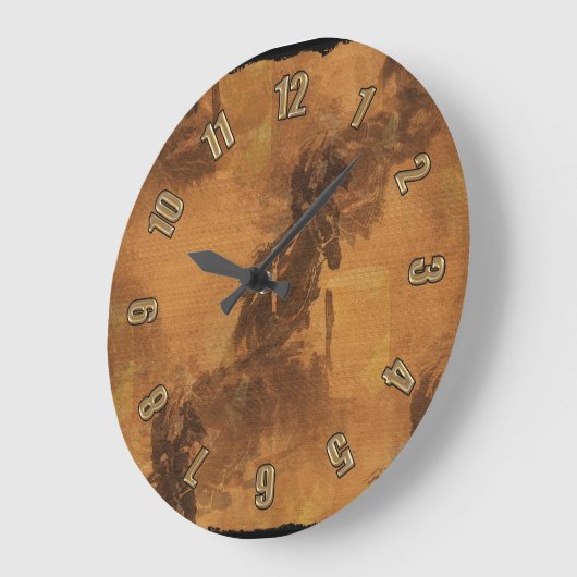 私はバレルレースに住んでいる – ロデオイベント大時計 ラージ壁時計 (傾斜)