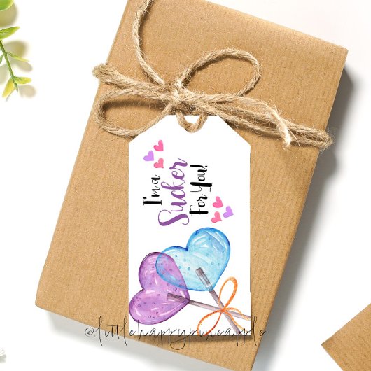 私はバレンタインのカードを吸う人だ ギフトタグ