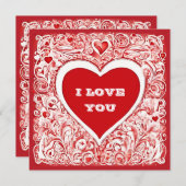 私はバレンタインのカードを私と結婚して欲しい (正面/裏面)