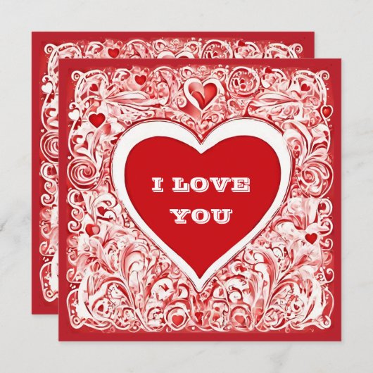 私はバレンタインのカードを私と結婚して欲しい (正面/裏面)