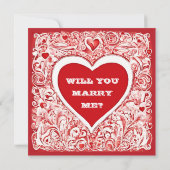 私はバレンタインのカードを私と結婚して欲しい (裏面)