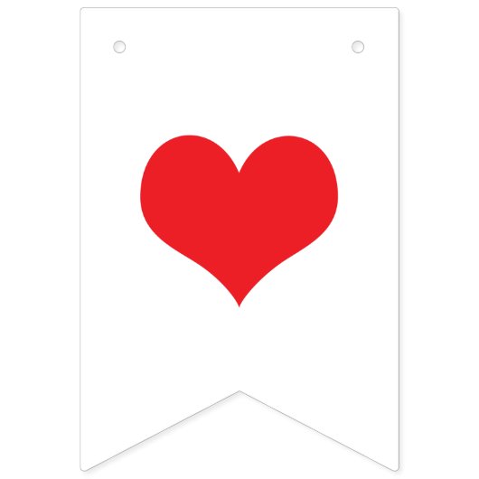 私はバレンタインの結婚式の装飾愛します バンティングフラッグ (第2の旗)