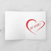 私はバレンタインの花をあなたのもの シーズンカード (内部)