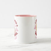 私はバレンタインを必要としない、私は昼寝マグが必要 ツートーンマグカップ (中央)