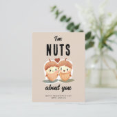 私はバレンタインデーおもしろいのカワイイについて大好き シーズンポストカード (スタンド正面)