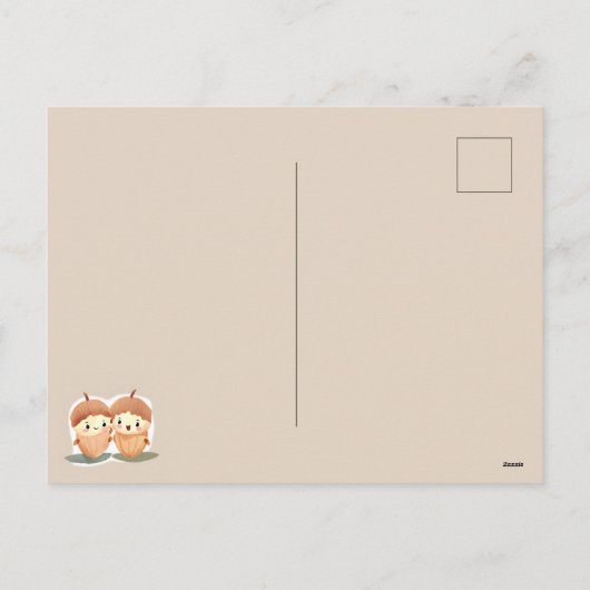 私はバレンタインデーおもしろいのカワイイについて大好き シーズンポストカード (裏面)