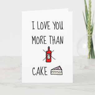 私はバレンタインデーおもしろいカードよりも愛している カード