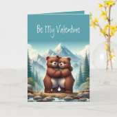 私はバレンタインデーが大好き カード (黄色い花)