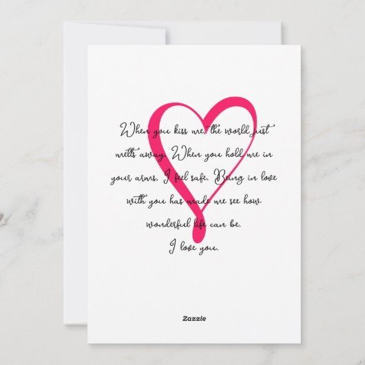 私はバレンタインデーが嫌いなほど君を愛している シーズンカード (裏面)