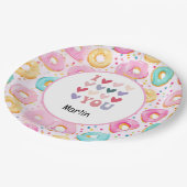 私はバレンタインデーのためにあなたを愛している ペーパープレート (アングル)