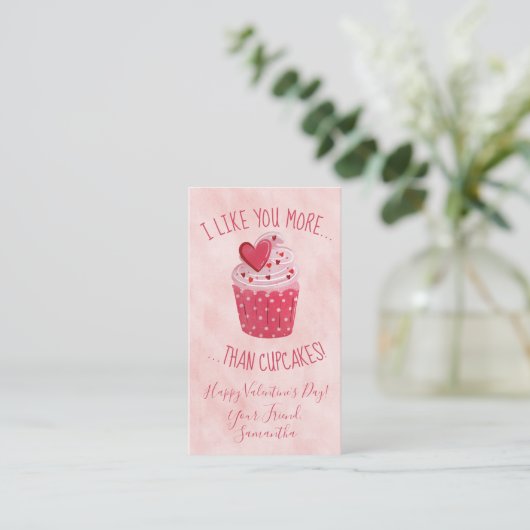 私はバレンタインデーのカップケーキよりも君が好き 名刺 (スタンド正面)