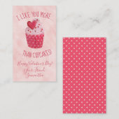 私はバレンタインデーのカップケーキよりも君が好き 名刺 (正面/裏面)