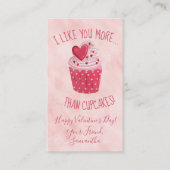 私はバレンタインデーのカップケーキよりも君が好き 名刺 (正面)