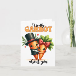 私はバレンタインデーのカードについて本当にニンジン カード