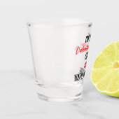 私はバレンタインデーのギフトバレンタインおもしろいだ ショットグラス (左)