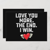 私はバレンタインデーを勝ち取る最後にあなたを愛する 招待状 (正面/裏面)