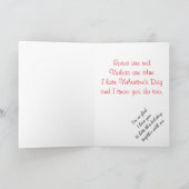 私はバレンタインデーを憎みますが、梳くのを好みます シーズンカード (内部)