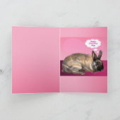 私はバレンタインデー2バニーウサギが大好き シーズンカード (内部)