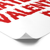 私はバレンタインデーemo punk女の子が嫌いだ ポスター (角)