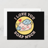 私はバレンタイン石鹸がとても大好き ポストカード (正面/裏面)