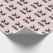 私はバレンタ得ーニを見ている ラッピングペーパー (角)