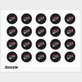 私はバレーボールおばあちゃん ラウンドシール (シート)
