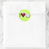 私はバレーボールが大好きだ ラウンドシール (バッグ)