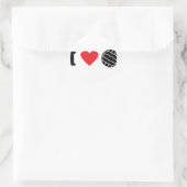 私はバレーボールが大好きだ ラウンドシール (バッグ)