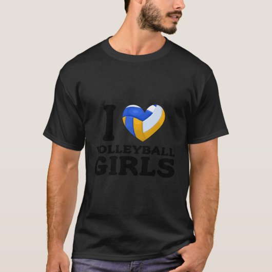 私はバレーボールが大好きだ Tシャツ (正面)