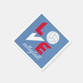 私はバレーボールが大好き スタンダードカクテルナプキン (角)