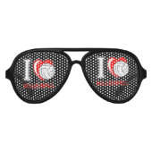 私はバレーボールが大好き – バレーボールのスローガンと引用文- アビエーターサングラス (正面)