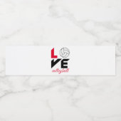 私はバレーボールが大好き ペットボトルラベル (シングルラベル)