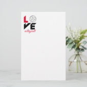 私はバレーボールが大好き 便箋 (スタンド正面)