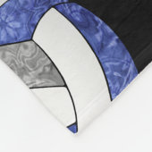 私はバレーボールのブルーグレーチームカラーの女の子が大好き フリースブランケット (角)