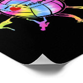 私はバレーボールスポーツタイDeyバレーボールファンTeが大好き ポスター (角)