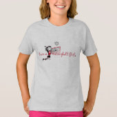 "私はバレーボール"女の子Tシャツ Tシャツ (正面)