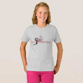 "私はバレーボール"女の子Tシャツ Tシャツ (正面フル)