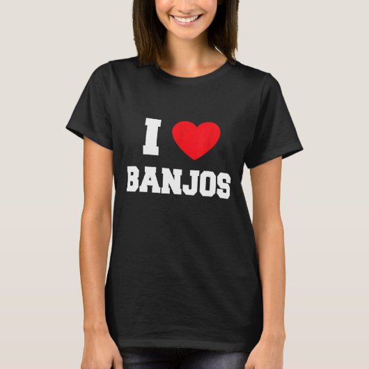 私はバンジョスが大好き Tシャツ (正面)