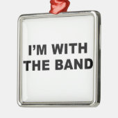 私はバンドとあります メタルオーナメント (左)