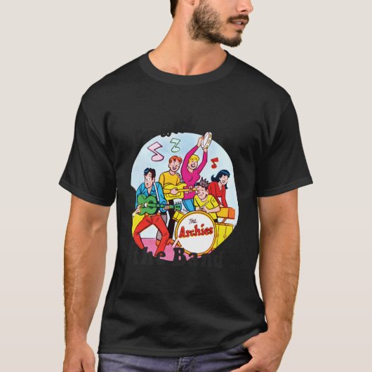 私はバンド・アーチーの漫画 Tシャツ (正面)