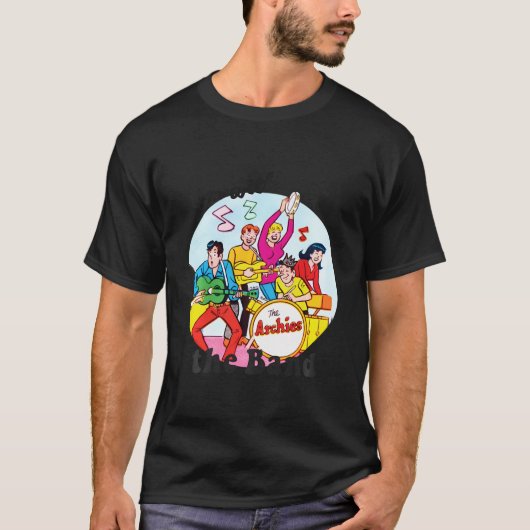 私はバンド・アーチーの漫画 Tシャツ (正面)