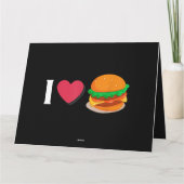 私はバーガーチーズバーガー不健康な食べ カード (裏面)