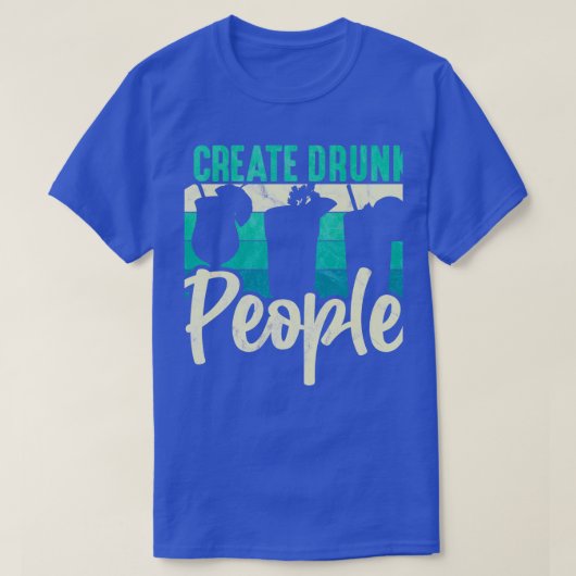 私はバーキーパー飲バーメイドBarmanBartを作成する Tシャツ (デザイン正面)