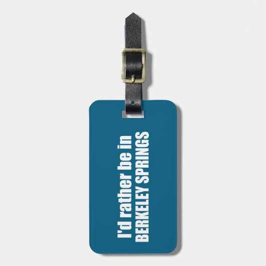 私はバークレーの春ウェストバージニアにいる ラゲッジタグ (正面縦)